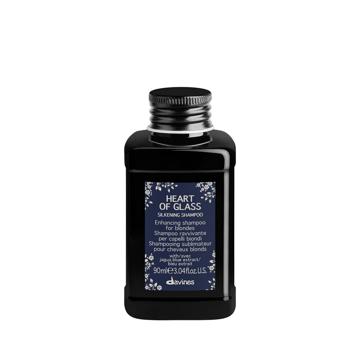 DAVINES HEART OF GLASS szampon do włosów blond Silkening Shampoo 90 ml