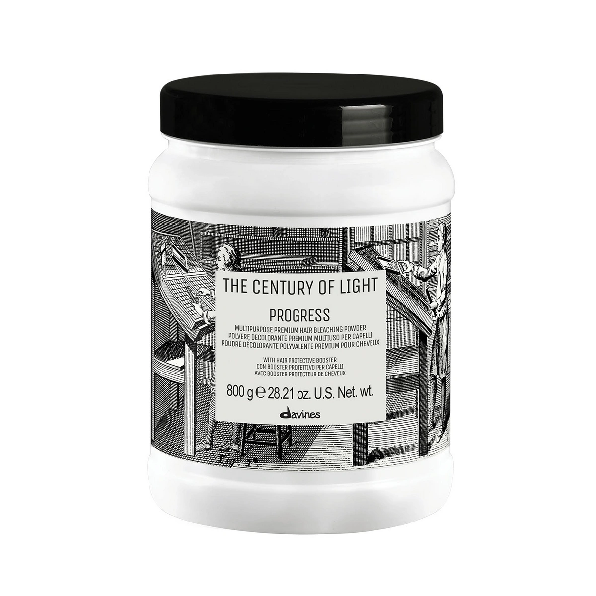 DAVINES THE CENTURY OF LIGHT rozjaśniacz do włosów Progress 800 g