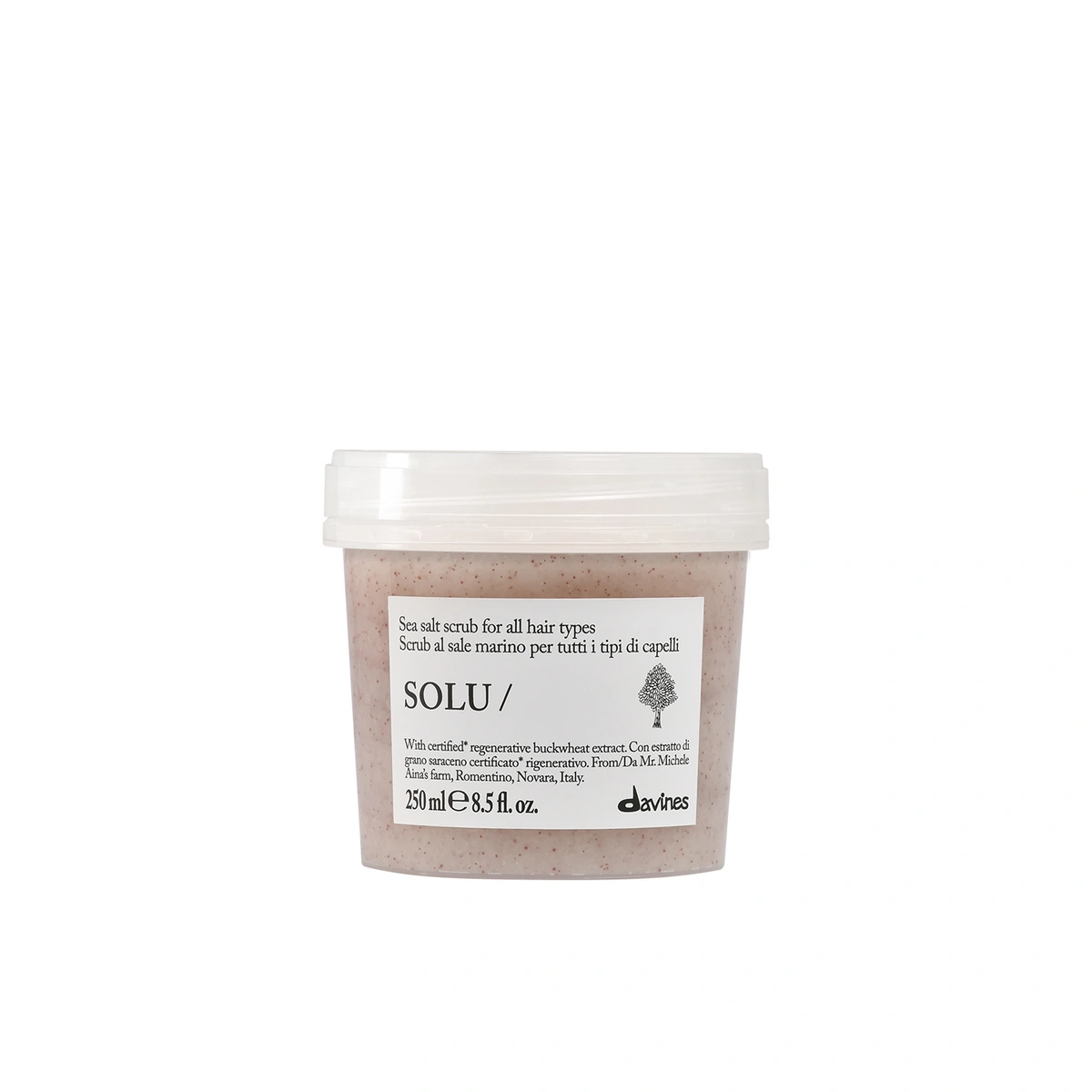 DAVINES NEW ESSENTIAL HAIRCARE peeling do włosów i skóry głowy SOLU Sea Salt Scrub 250 ml